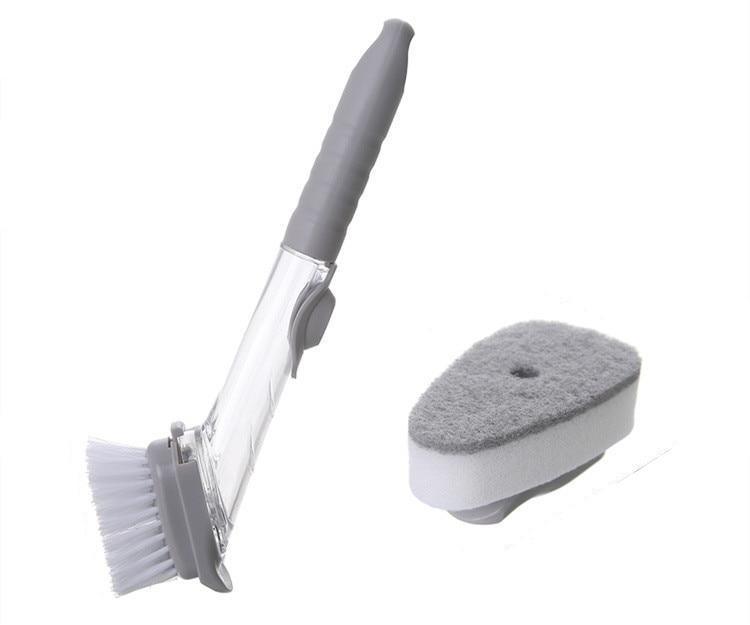 Escova 2 em 1 com Dispenser para Detergente - TotalClean™ - Store Atacarejo