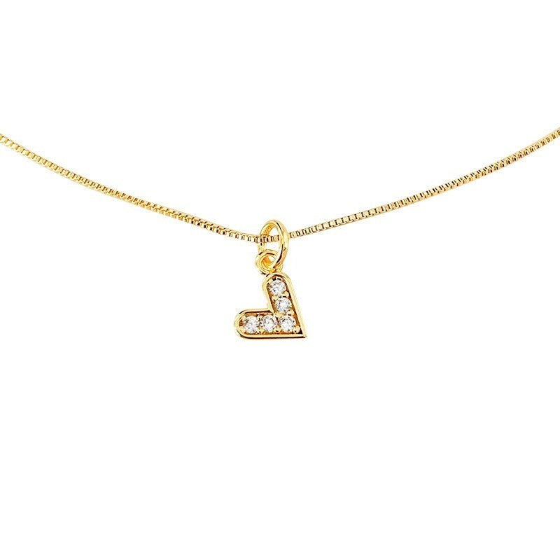 Colar Coração Zircônias