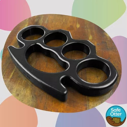 Soco Inglês Militar Cromado dedo de tigre Defesa Pessoal Tático Em Aço Resistente Lindo presente