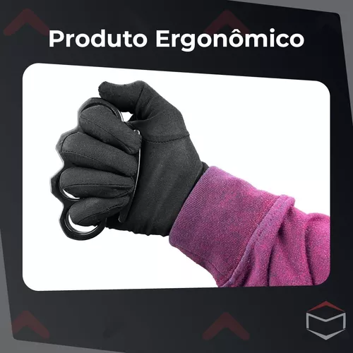 Soco Inglês Militar Cromado dedo de tigre Defesa Pessoal Tático Em Aço Resistente Lindo presente