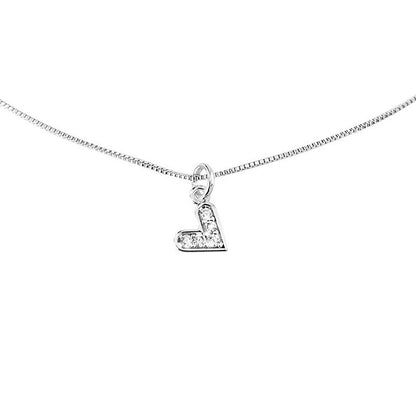 Colar Coração Zircônias