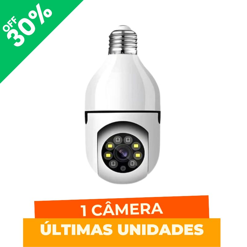 Câmera Inteligente WiFi Gira 360°™ - SuperSpy™ Lançamento 2024