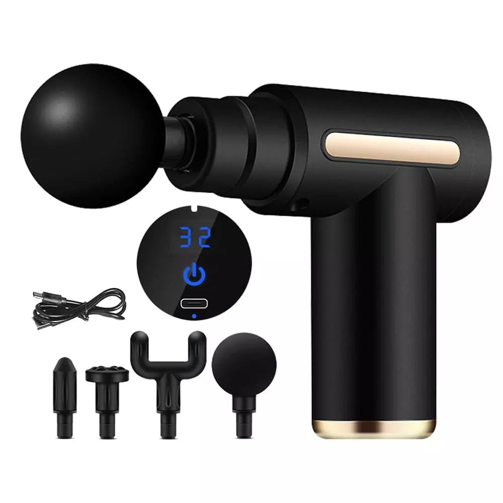 QualityPro Massageador Elétrico Profissional 4 em 1 com Display em LCD - Arte Morumbi