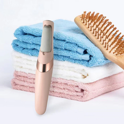 Removedor De Calo dos Pés e Rachadura com Lixa Elétrica, bateria interna recarregável, Motor Power - "Miss Sally Elegante" [Frete Grátis]