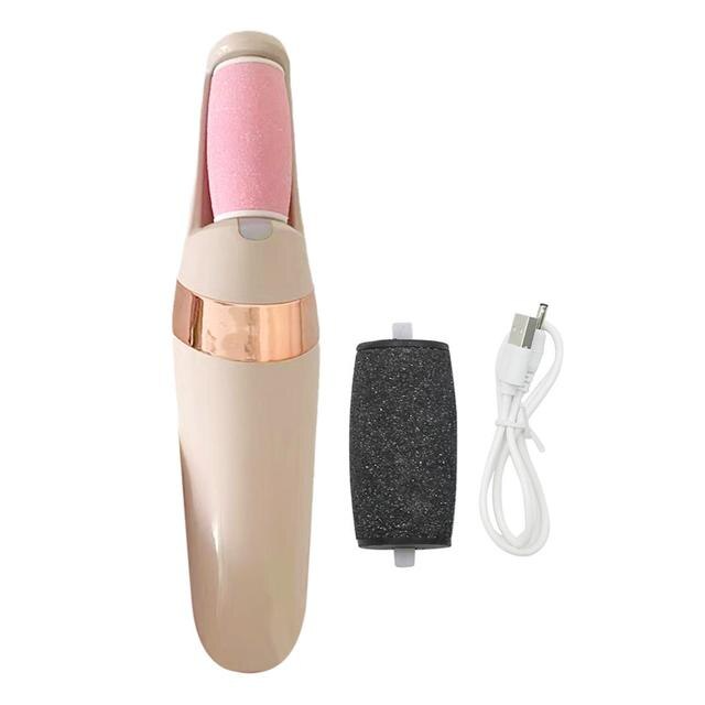 Removedor De Calo dos Pés e Rachadura com Lixa Elétrica, bateria interna recarregável, Motor Power - "Miss Sally Elegante" [Frete Grátis]