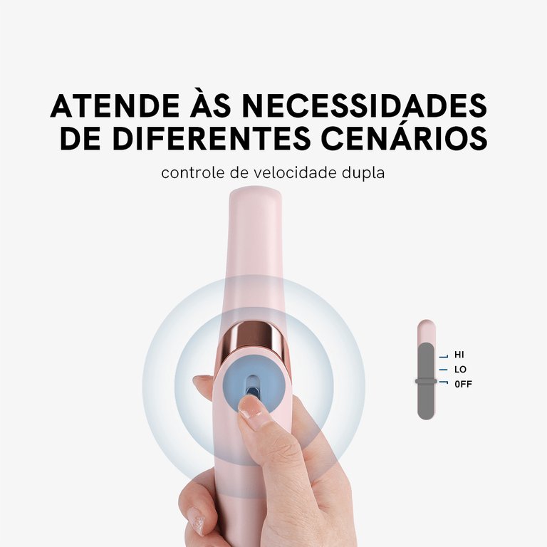 Removedor De Calo dos Pés e Rachadura com Lixa Elétrica, bateria interna recarregável, Motor Power - "Miss Sally Elegante" [Frete Grátis] - Arte Morumbi