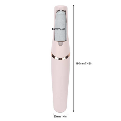 Removedor De Calo dos Pés e Rachadura com Lixa Elétrica, bateria interna recarregável, Motor Power - "Miss Sally Elegante" [Frete Grátis]