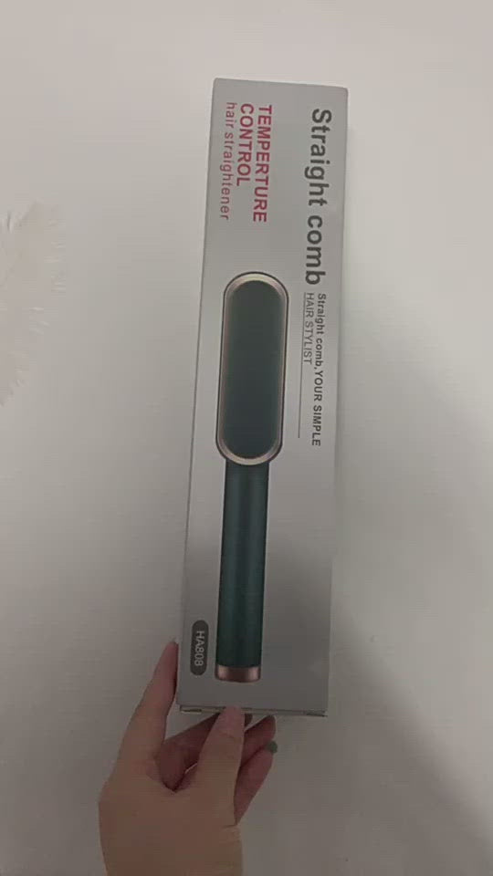 Escova Alisadora Profissional Alisa, Seca, Hidrata, Modela e Anti-Frizz - Bivolt Super Straight - Arte Morumbi