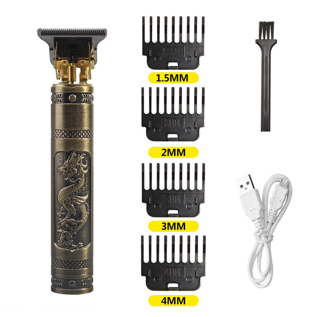 Máquina de Barba e Cabelo Profissional - Barber Ouro [Frete Grátis]