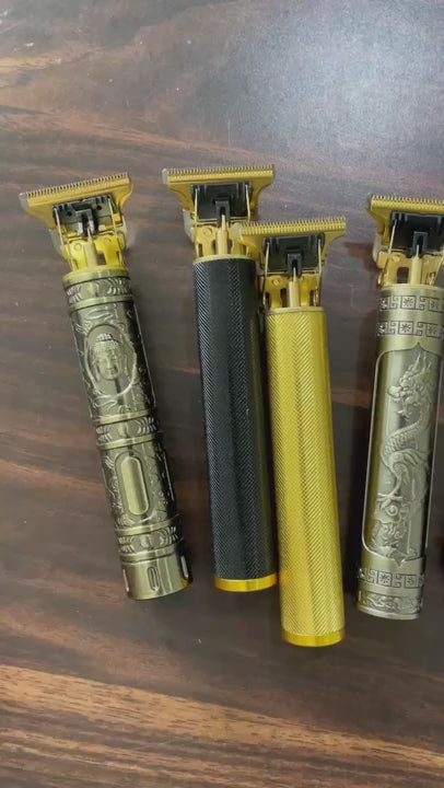 Máquina de Barba e Cabelo Profissional - Barber Ouro [Frete Grátis]