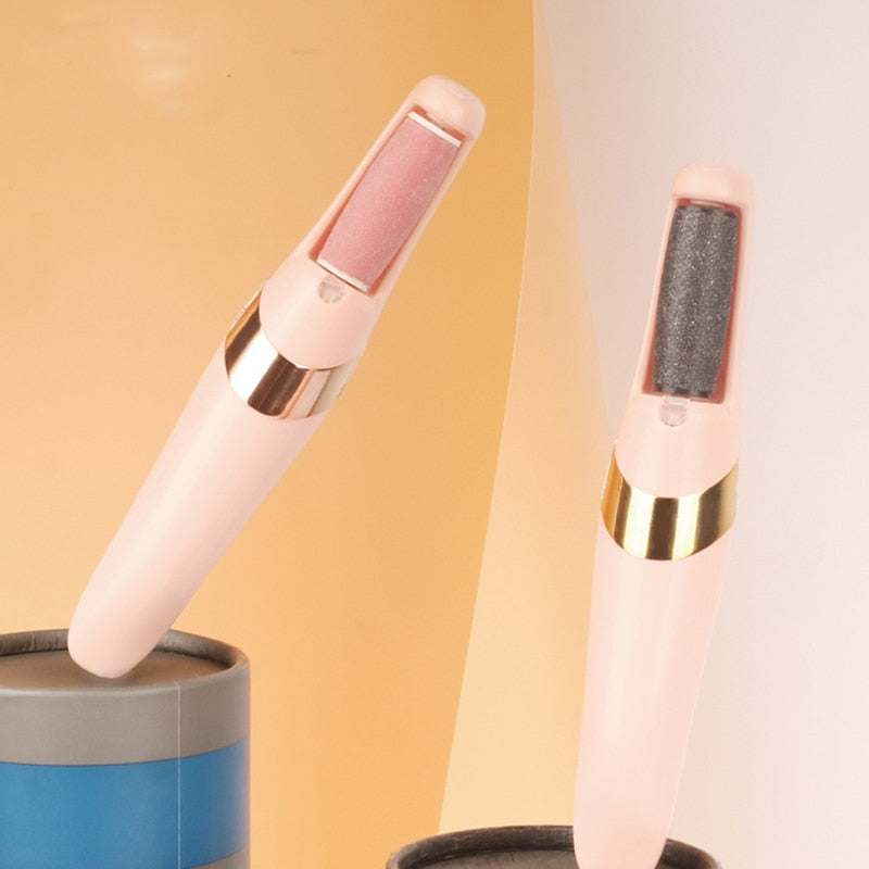 Removedor De Calo dos Pés e Rachadura com Lixa Elétrica, bateria interna recarregável, Motor Power - "Miss Sally Elegante" [Frete Grátis] - Arte Morumbi